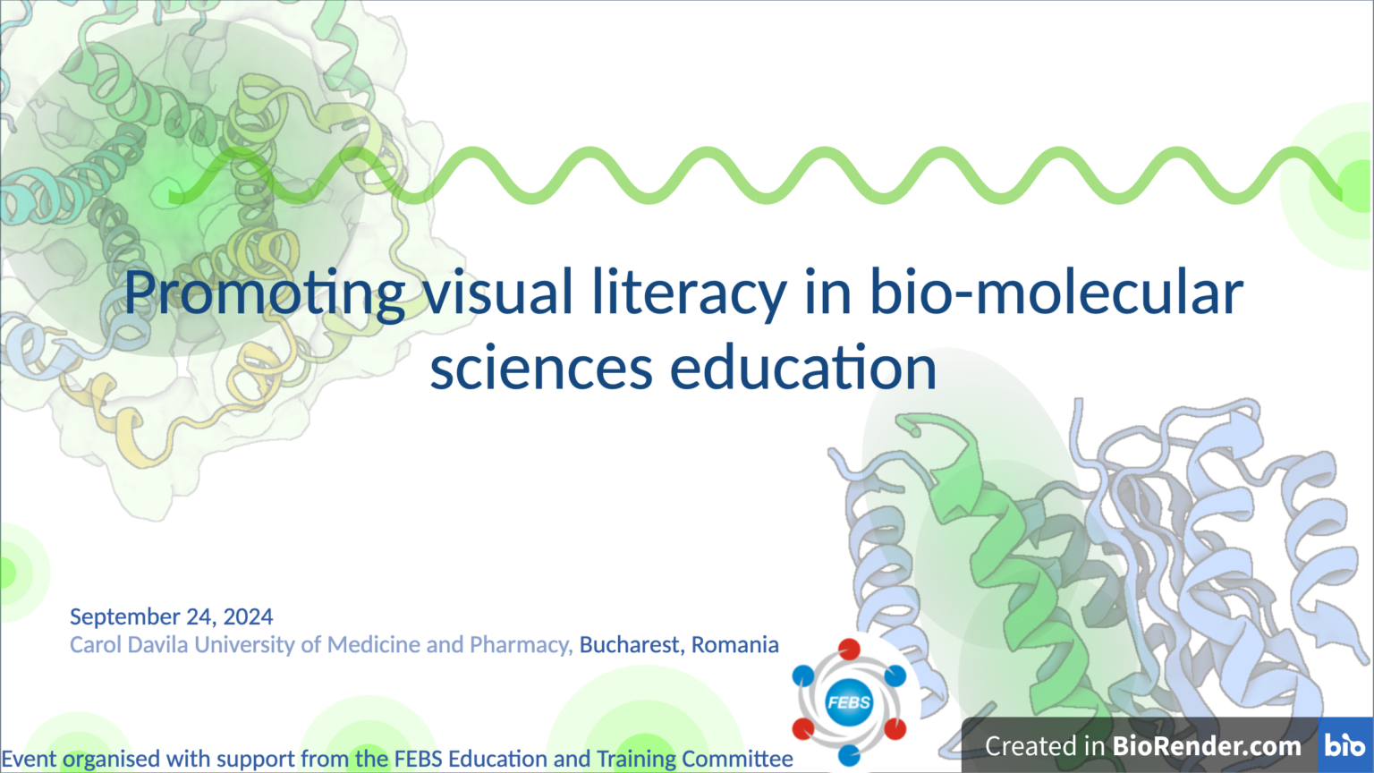 You are currently viewing Eveniment educațional: Promoting visual literacy in bio-molecular sciences education, Septembrie 24, 2024, Bucuresti